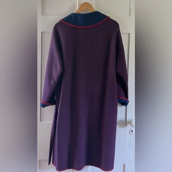 VTG Pendleton virgin wool wrap coat, large - Picture 8 of 14